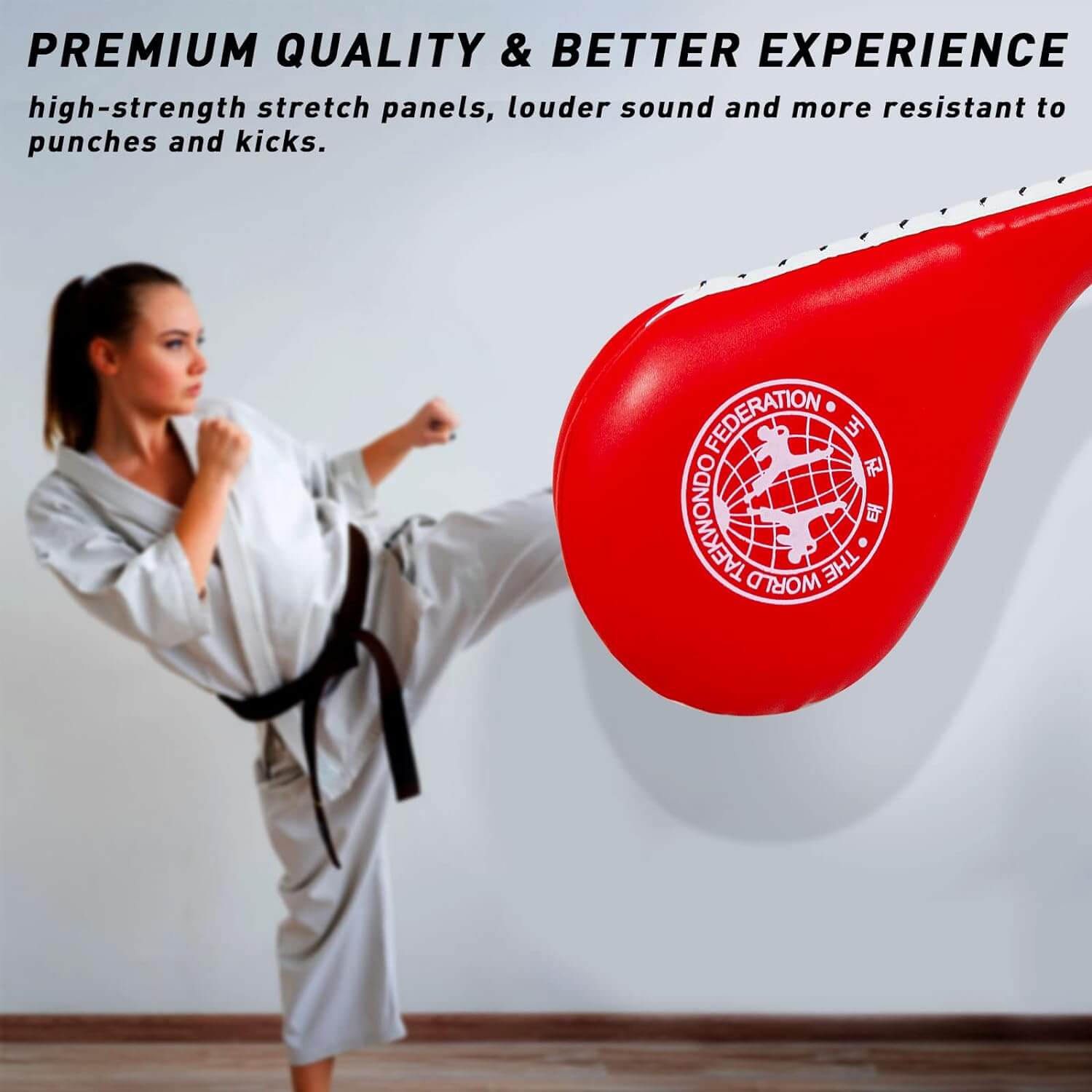 Eclipse Martial Art Supplies sporting goods 2 Pack Taekwondo Kick Pads, Double Strike Boxing Pads