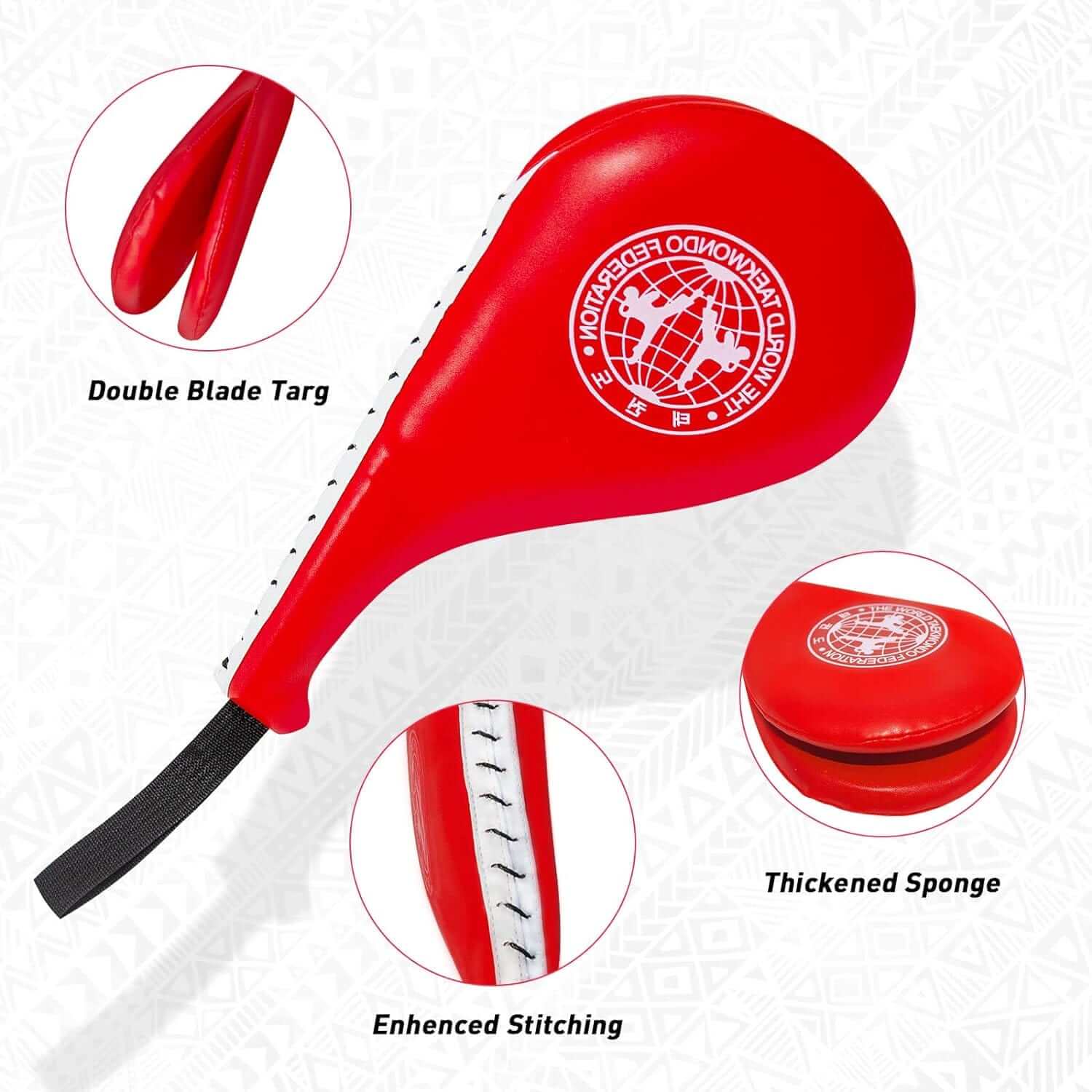 Eclipse Martial Art Supplies sporting goods 2 Pack Taekwondo Kick Pads, Double Strike Boxing Pads