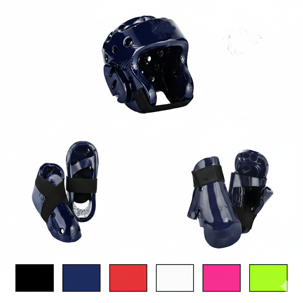 Eclipse Martial Art Supplies sporting goods 6 piece karate Taekwondo sparring gear combo set by Eclipse