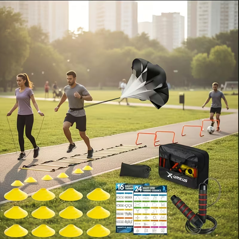 Eclipse Martial Art Supplies sporting goods Agility Ladder Training Set for Speed & Footwork Adjustable Fitness Equipment