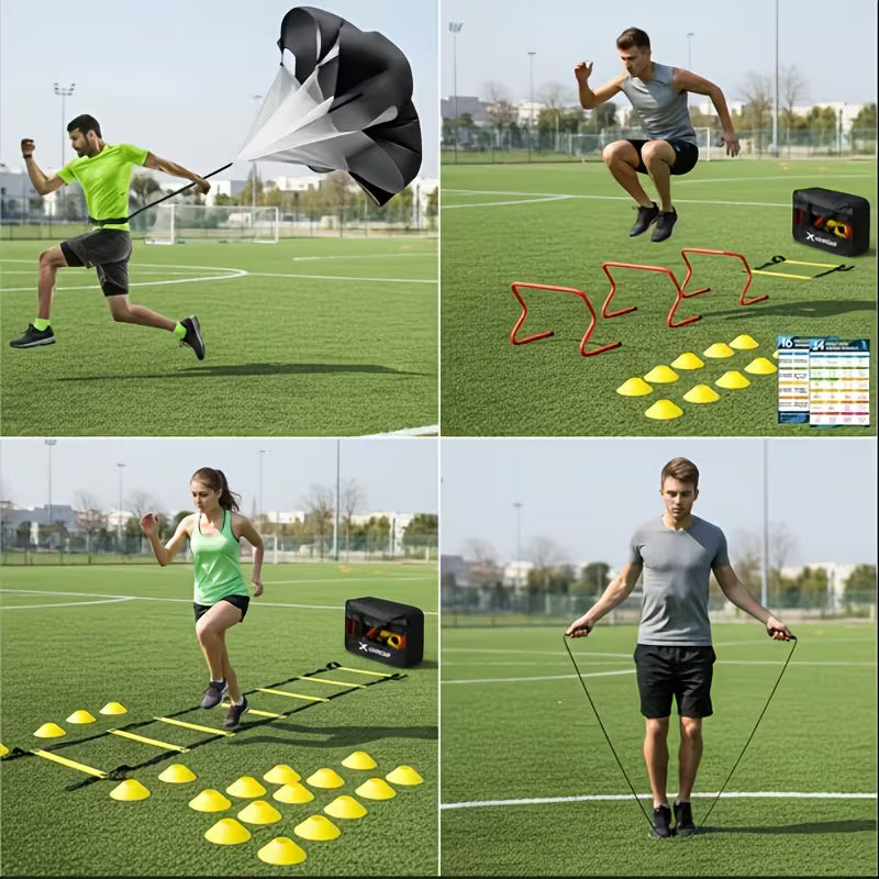 Eclipse Martial Art Supplies sporting goods Agility Ladder Training Set for Speed & Footwork Adjustable Fitness Equipment