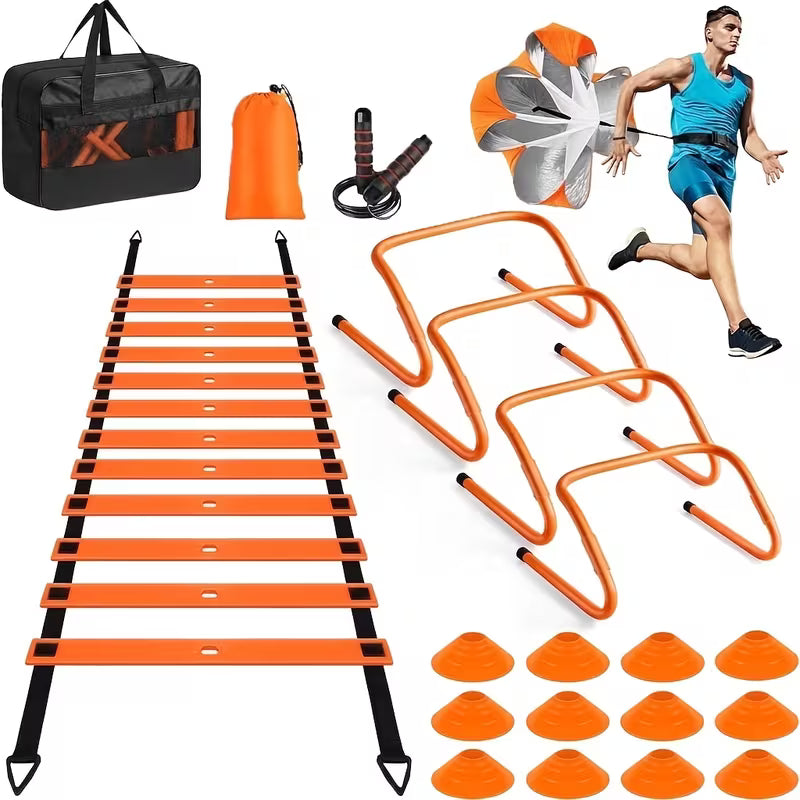Eclipse Martial Art Supplies sporting goods Agility Ladder Training Set for Speed & Footwork Adjustable Fitness Equipment