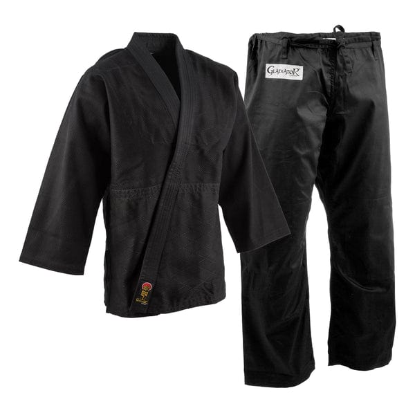 Eclipse Martial Art Supplies sporting goods Black / 000- 4'/40 lbs ProForce Gladiator Judo Uniform (Traditional Drawstring) Black
