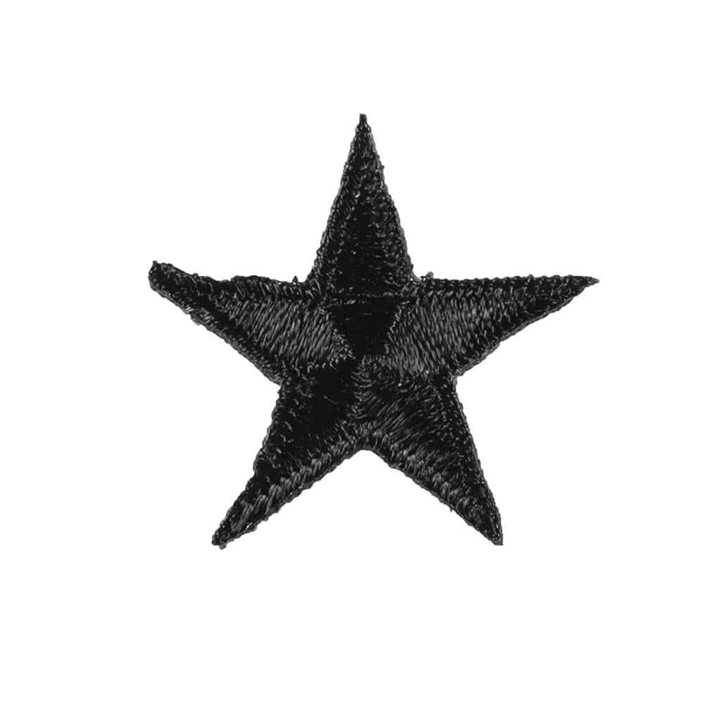 Eclipse Martial Art Supplies sporting goods Black Iron-On Star Patches - 10 Pack Martial Arts Karate