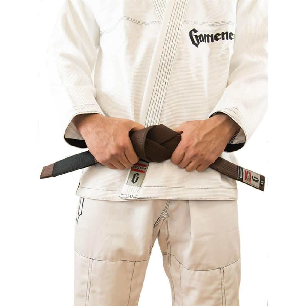 Eclipse Martial Art Supplies sporting goods brown / A0 GAMENESS ADULT BELT BJJ Brazilian Jiu jitsu