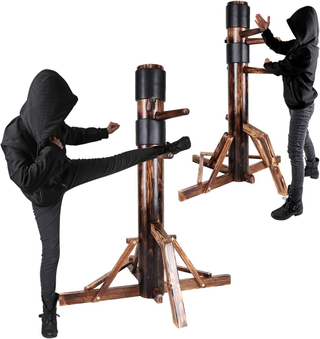 Eclipse Martial Art Supplies sporting goods Brown Adjustable Wing Chun Dummy 67 inches