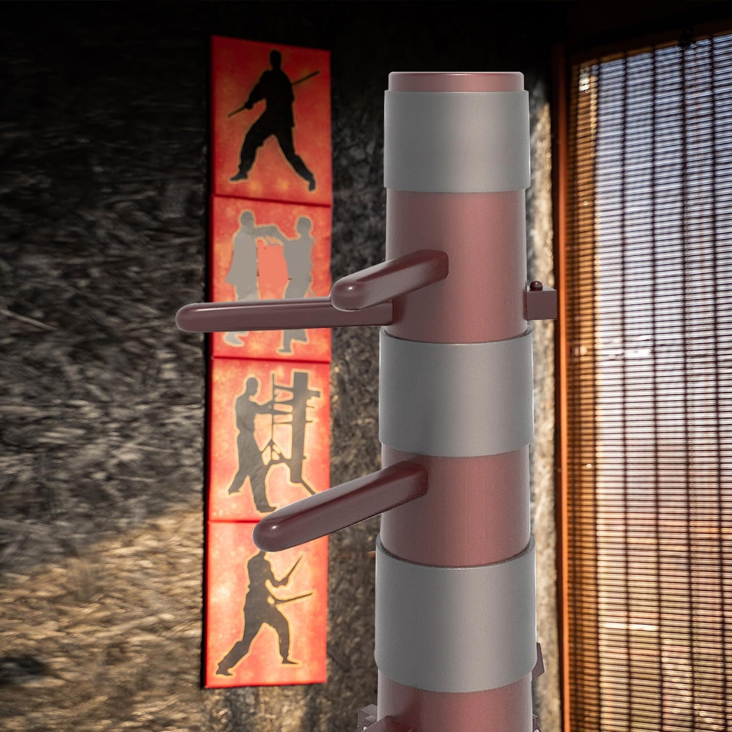 Eclipse Martial Art Supplies sporting goods Brown Wing Chun Dummy 67 inch Free Standing Jeet kune do