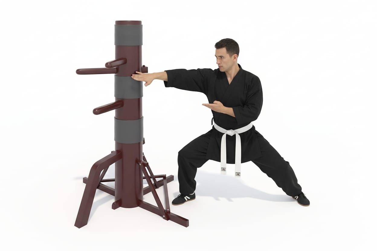 Eclipse Martial Art Supplies sporting goods Brown Wing Chun Dummy 67 inch Free Standing Jeet kune do