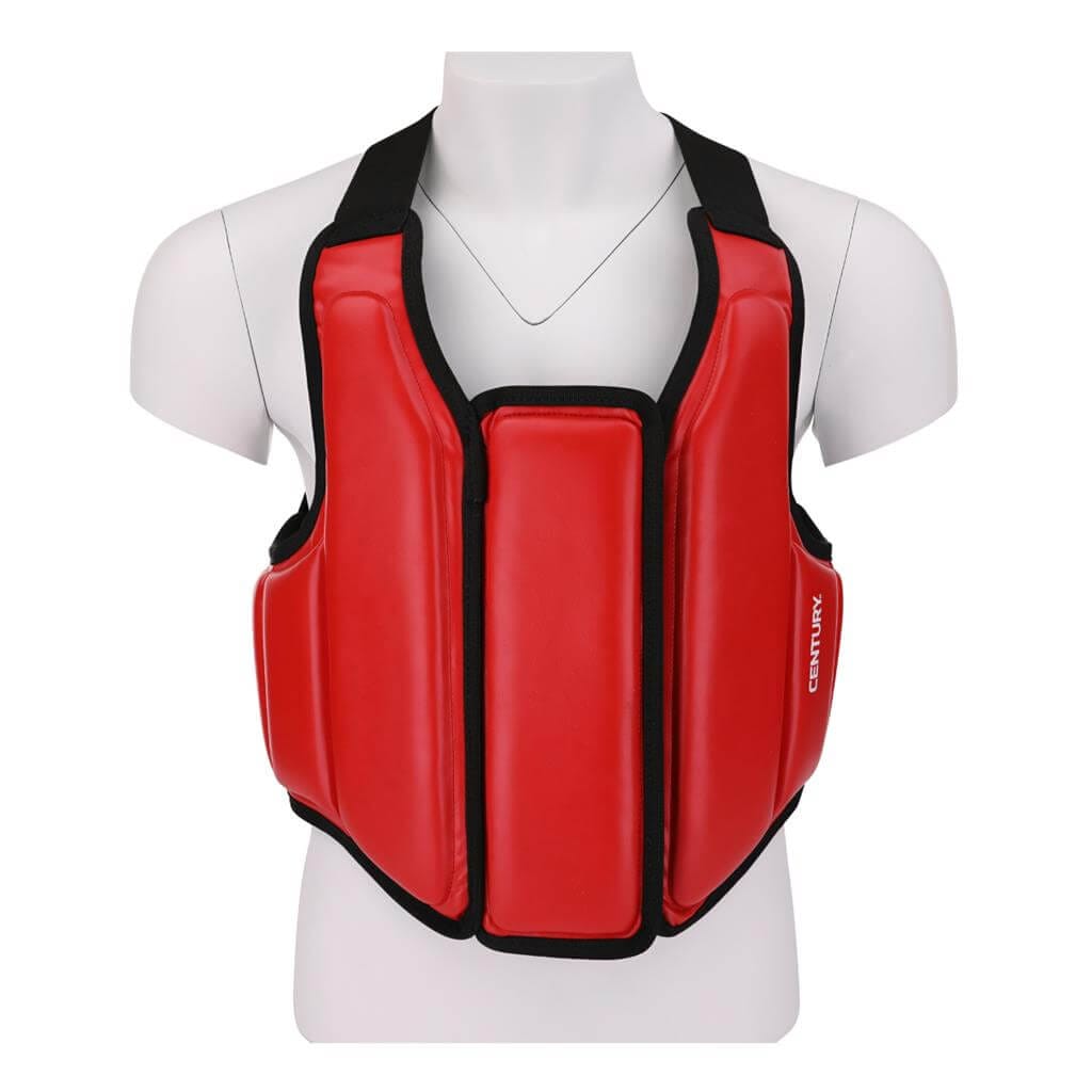 Eclipse Martial Art Supplies Sporting Goods Front Open Chest Guard reversible from red to black