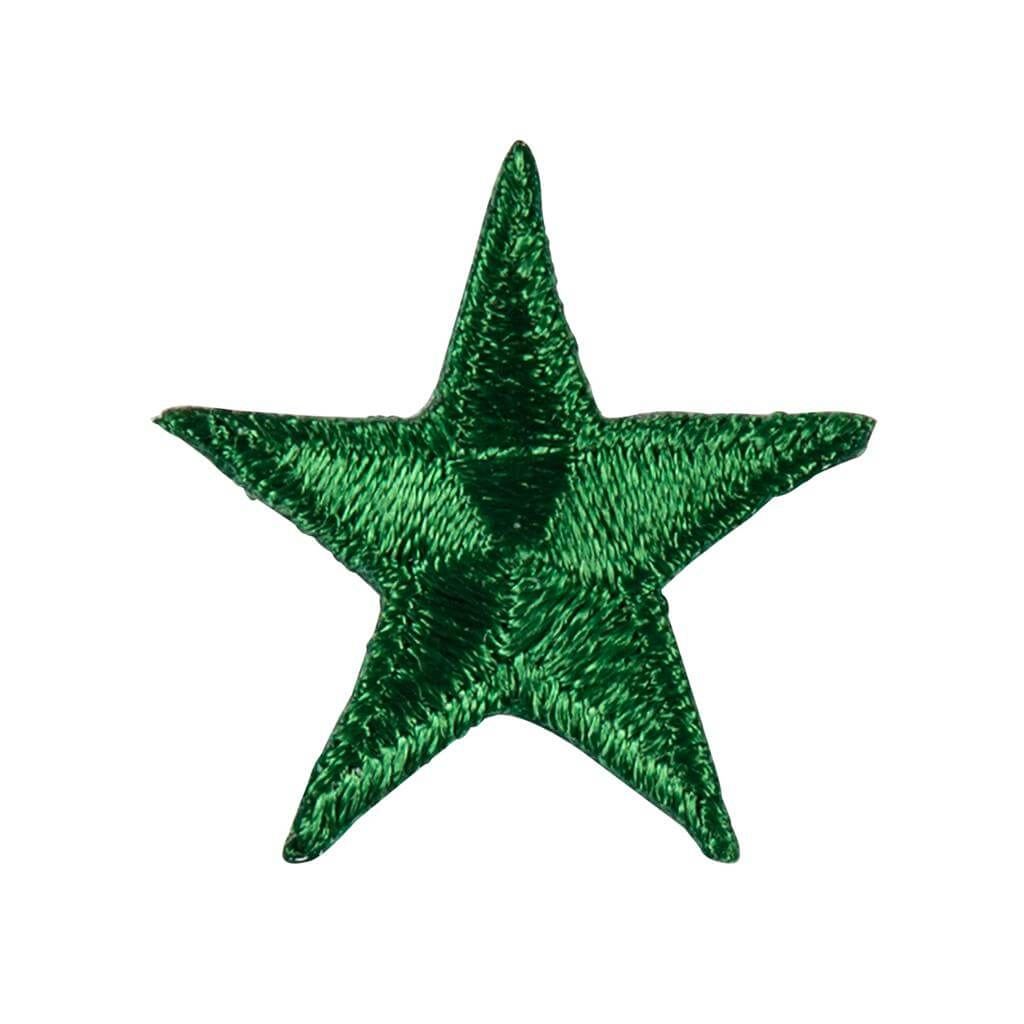 Eclipse Martial Art Supplies sporting goods Green Iron-On Star Patches - 10 Pack Martial Arts Karate