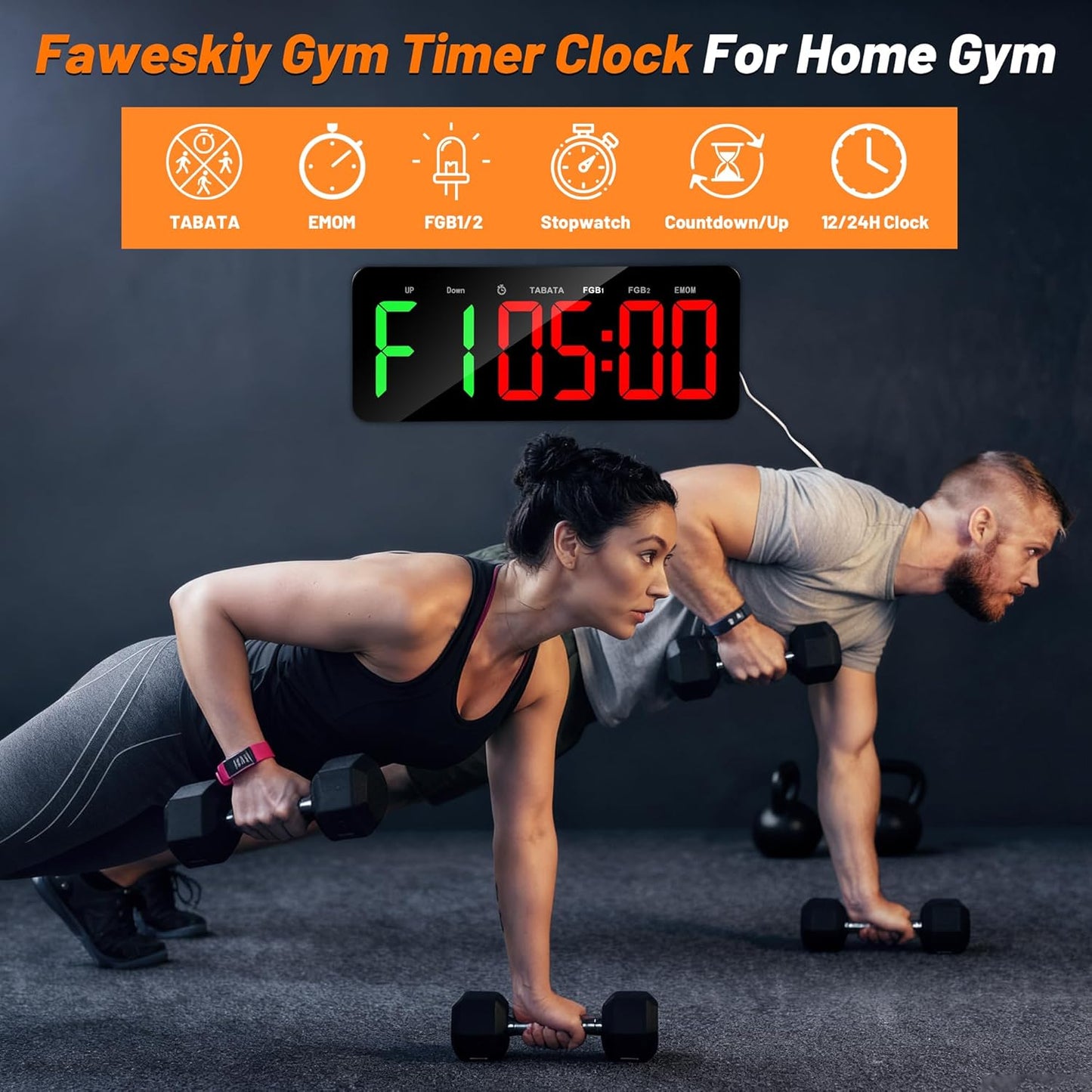 Eclipse Martial Art Supplies sporting goods Gym Ring Timer Clock for Home Gym with Remote