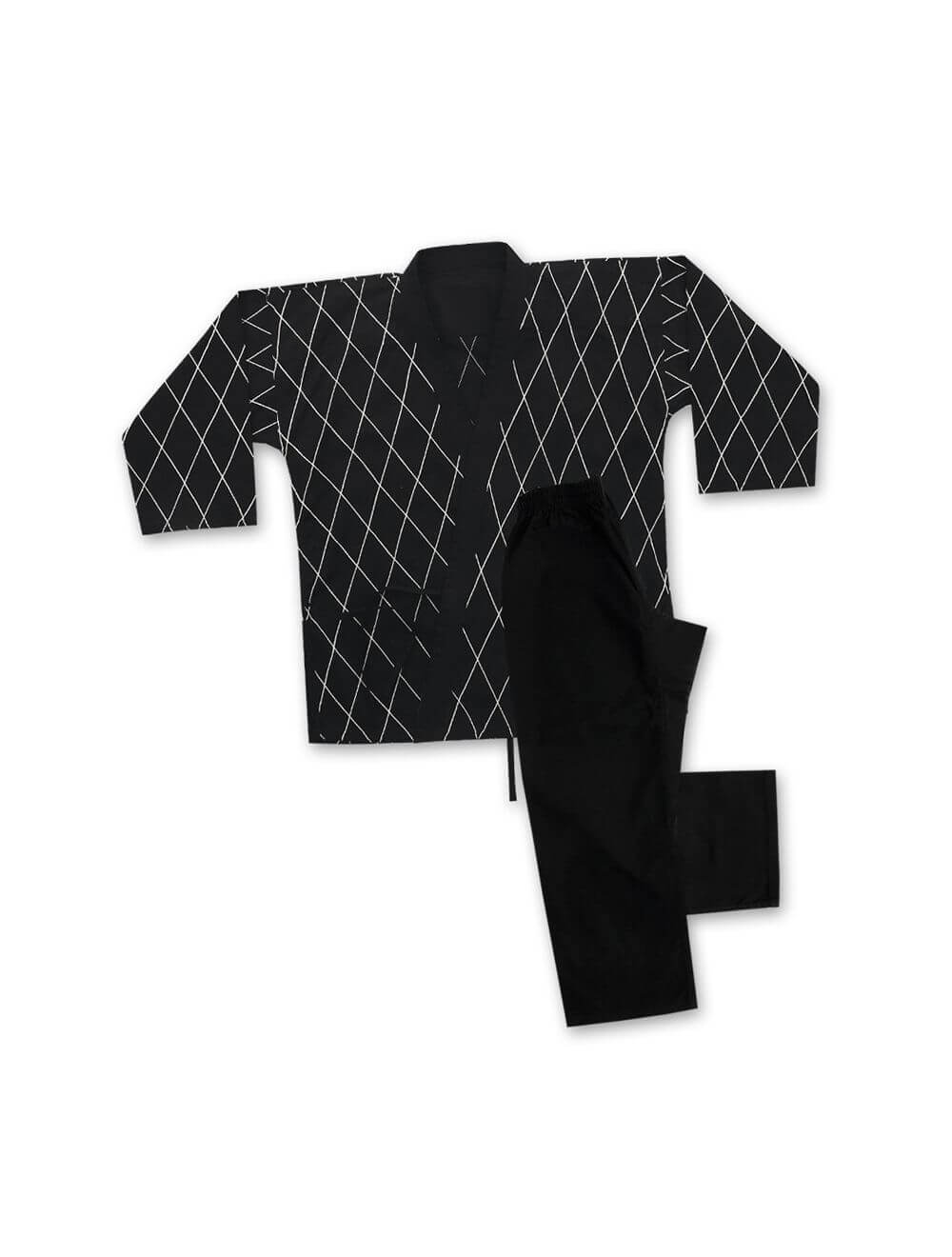 Eclipse Martial Art Supplies Sporting Goods Hapkido Uniform Black with White Stitching 8 oz