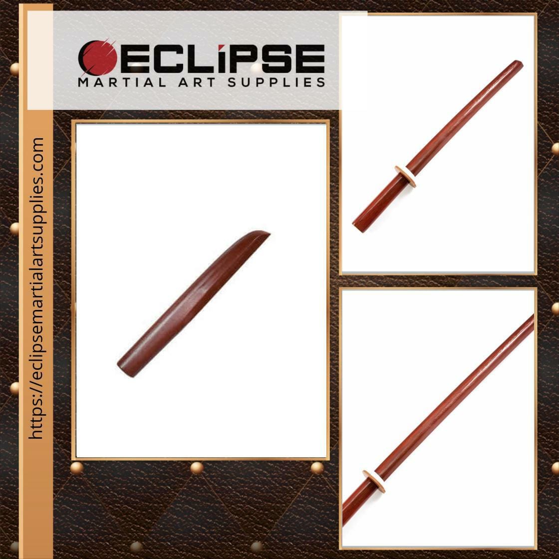 Eclipse Martial Art Supplies sporting goods Hardwood Bokken Wood Practice Sword for Kata and sparring