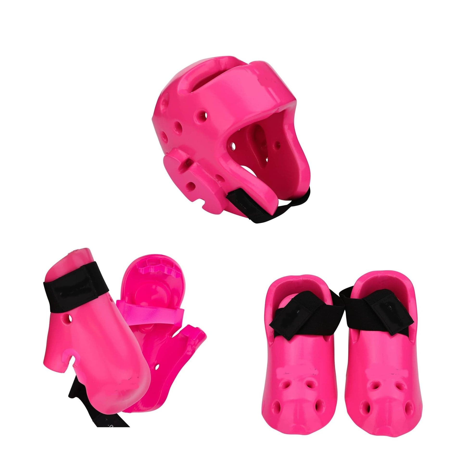 Eclipse Martial Art Supplies sporting goods Pink / child XS 6 piece karate Taekwondo sparring gear combo set by Eclipse