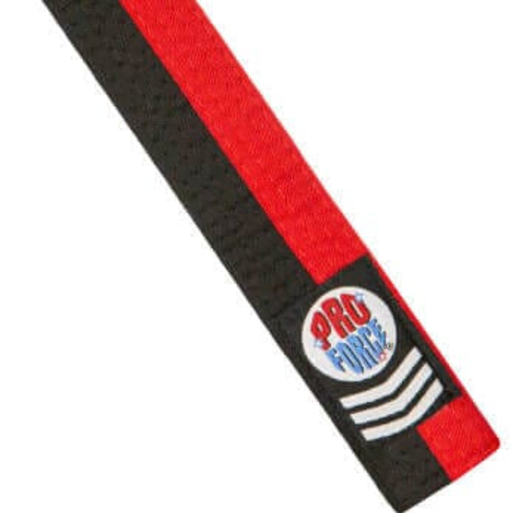 Poom Track Poom Belt Taekwondo Black and Red TKD