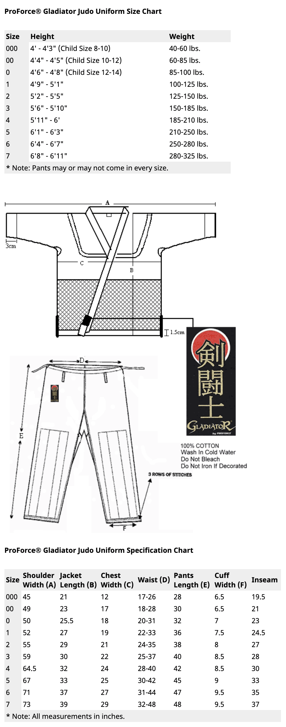 Eclipse Martial Art Supplies sporting goods ProForce Gladiator Judo Uniform (Traditional Drawstring) Black