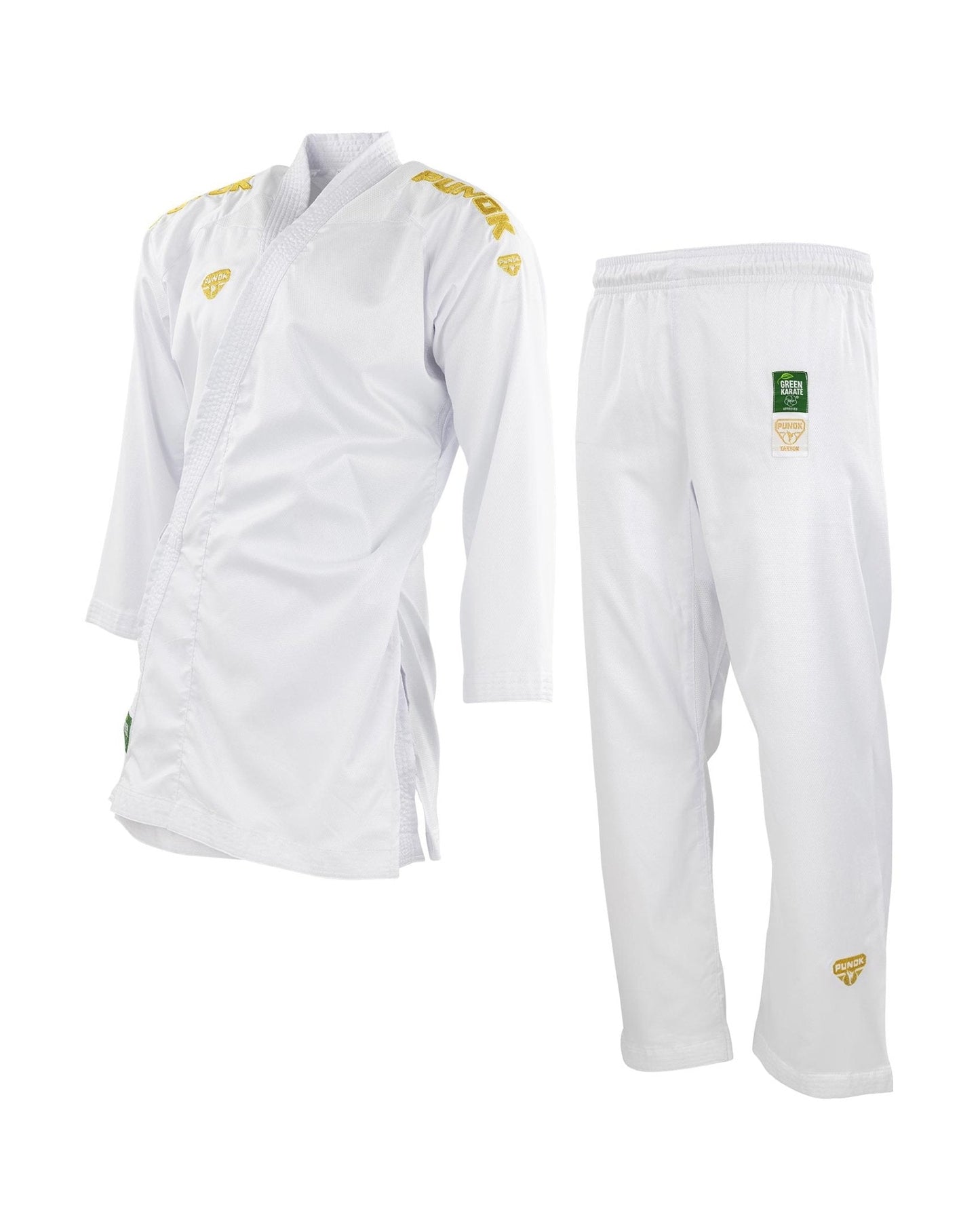 Eclipse Martial Art Supplies sporting goods Punok Takyon Gold Kumite Gi Set WKF approved