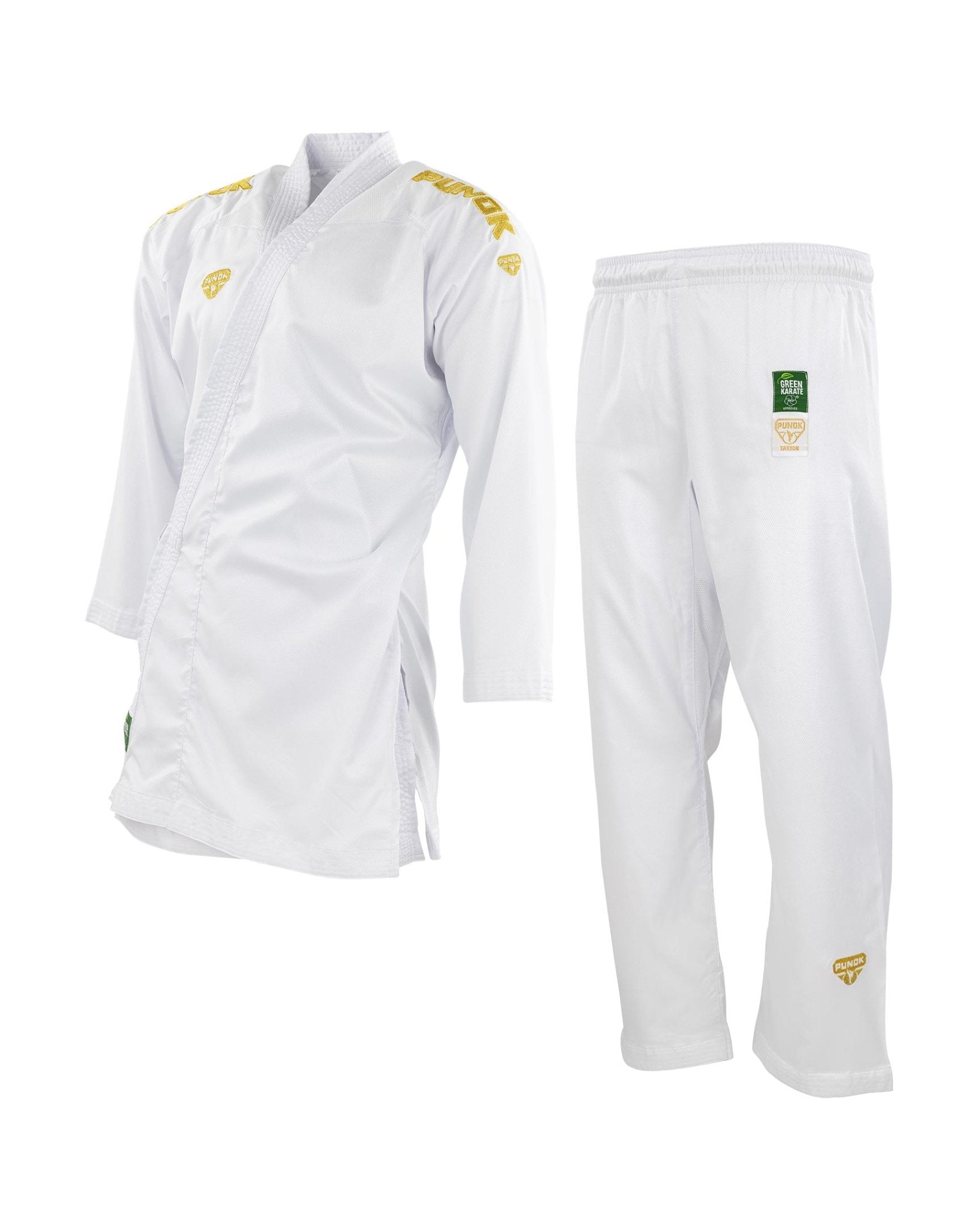 Eclipse Martial Art Supplies sporting goods Punok Takyon Gold Kumite Gi Set WKF approved