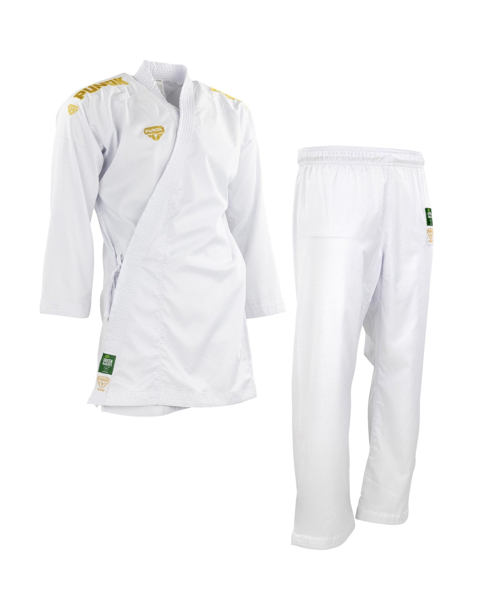 Eclipse Martial Art Supplies sporting goods Punok Takyon Gold Kumite Gi Set WKF approved