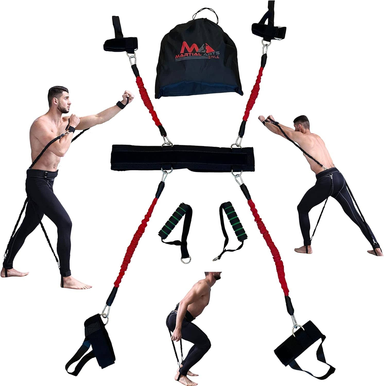 Eclipse Martial Art Supplies sporting goods red Boxing Resistance Bands for MMA Martial Arts Resistance Training