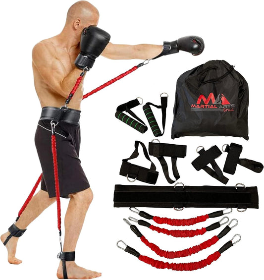 Eclipse Martial Art Supplies sporting goods red Boxing Resistance Bands for MMA Martial Arts Resistance Training