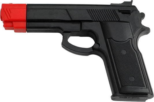 Eclipse Martial Art Supplies sporting goods Rubber Training Pistol 7 Inch black with red tip
