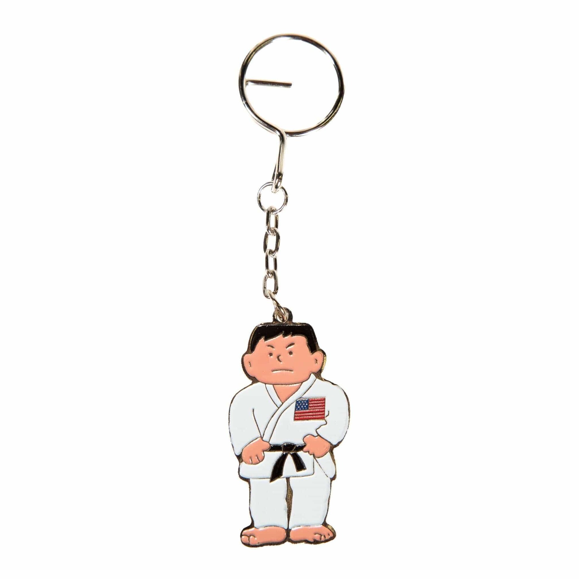 Eclipse Martial Art Supplies Sporting Goods USA Karate Man with Flag Keychain