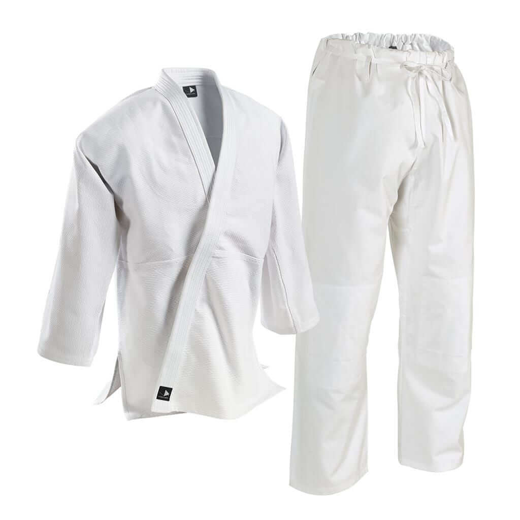 Eclipse Martial Art Supplies sporting goods white / 3- adult small Century SINGLE-WEAVE STUDENT JUDO GI - DRAWSTRING PANTS