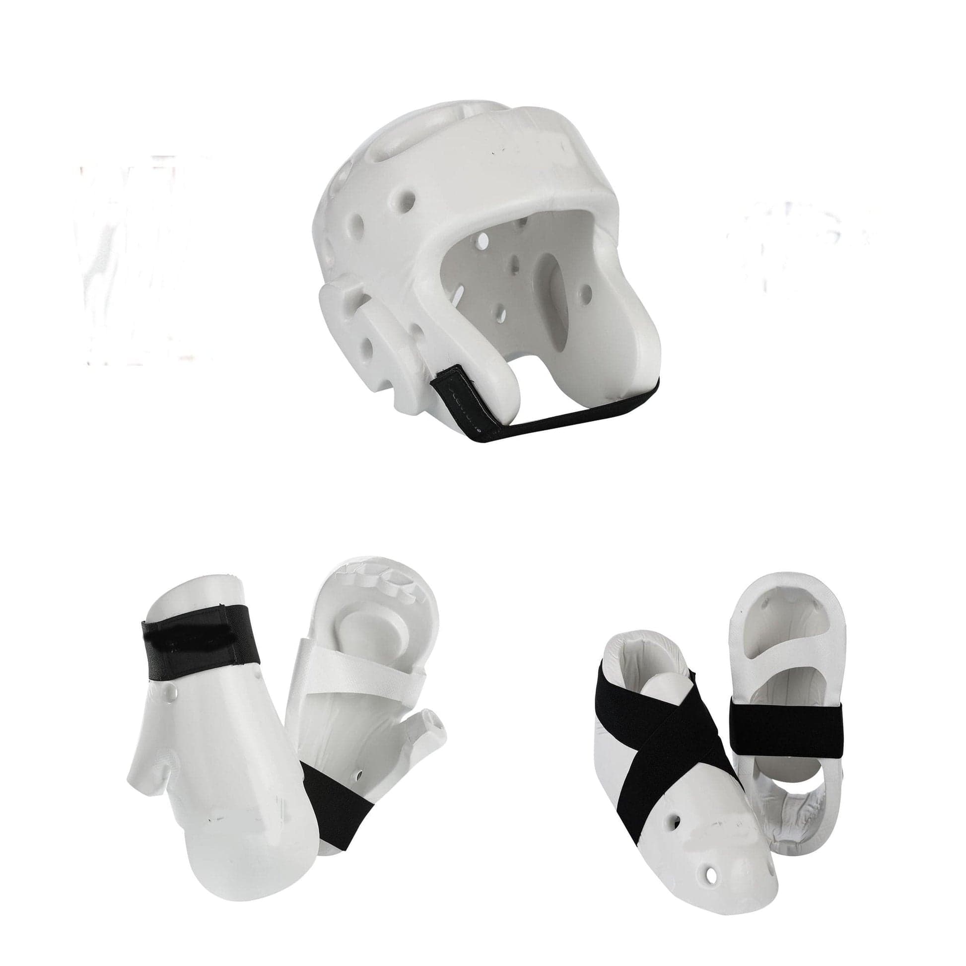 Eclipse Martial Art Supplies sporting goods White / child XS 6 piece karate Taekwondo sparring gear combo set by Eclipse