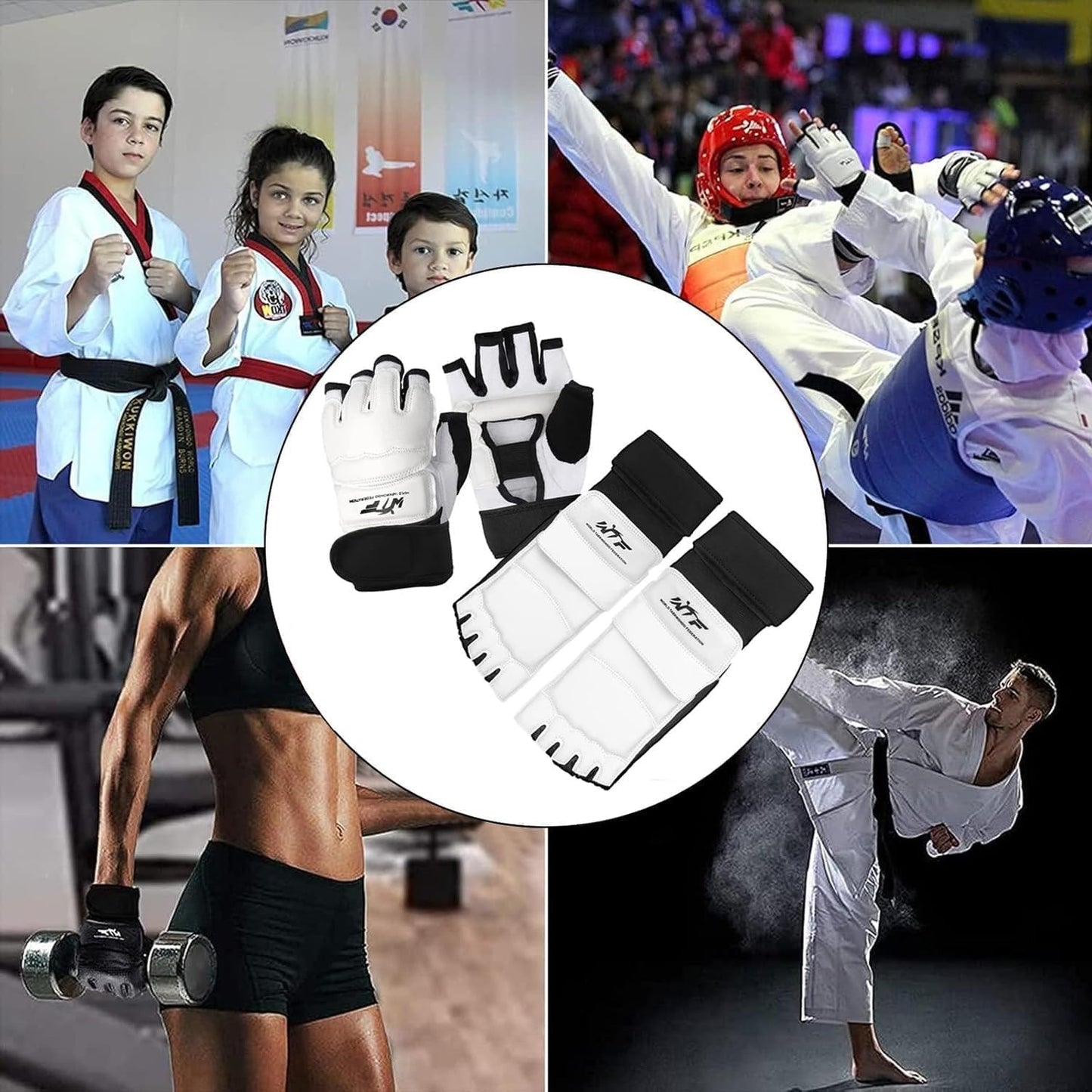 Eclipse Martial Art Supplies sporting goods WTF HAND PROTECTOR and Foot Protectors