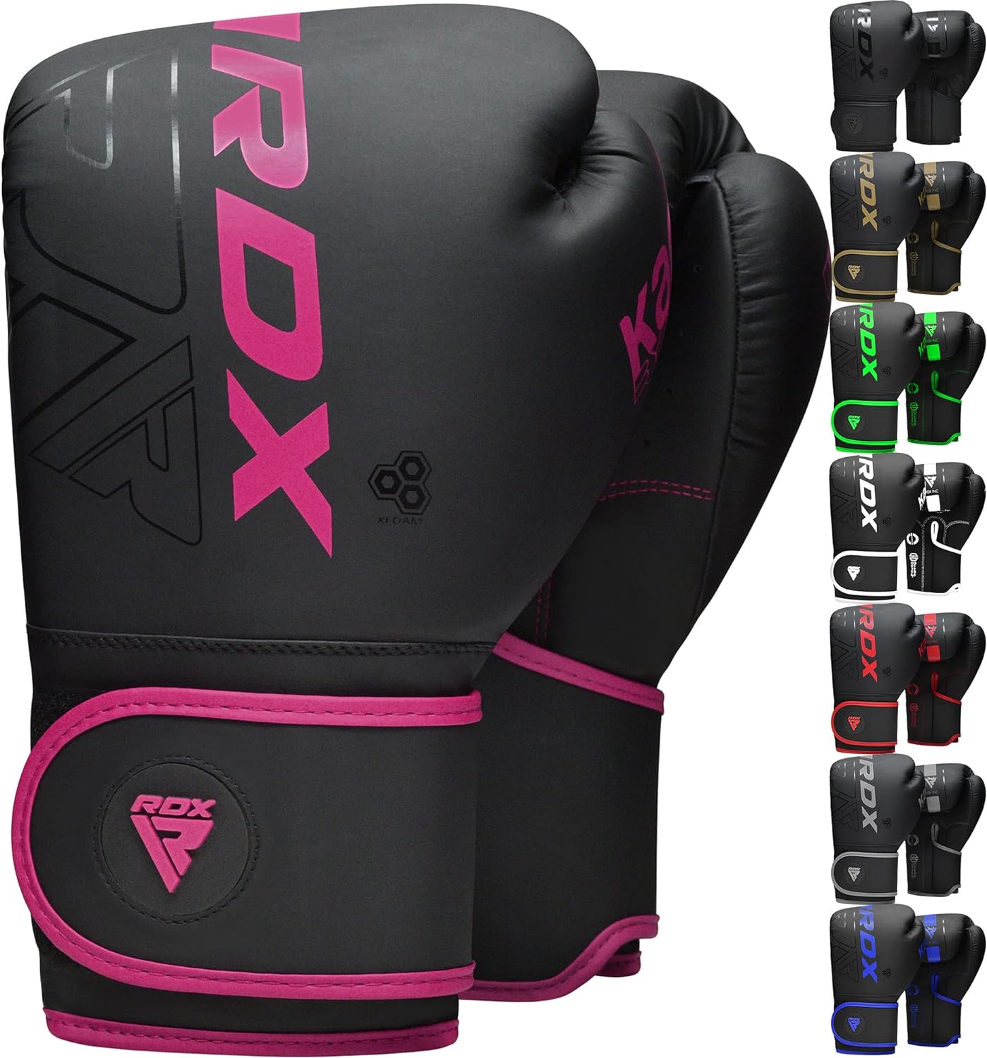 Eclipse Martial Art Supplies Training Gloves PINK / 12 OZ RDX Boxing Gloves Men Women, Pro Training Sparring, Maya Hide Leather Muay Thai MMA Kickboxing, Adult Heavy Punching Bag Gloves Mitts Focus Pad Workout, Ventilated Palm