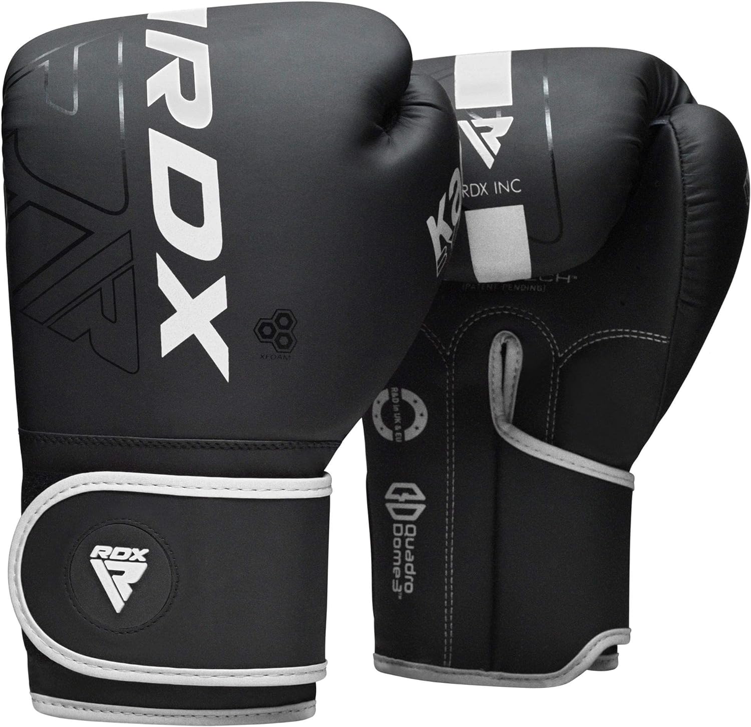 Eclipse Martial Art Supplies Training Gloves WHITE / 10 OZ RDX Boxing Gloves Men Women, Pro Training Sparring, Maya Hide Leather Muay Thai MMA Kickboxing, Adult Heavy Punching Bag Gloves Mitts Focus Pad Workout, Ventilated Palm