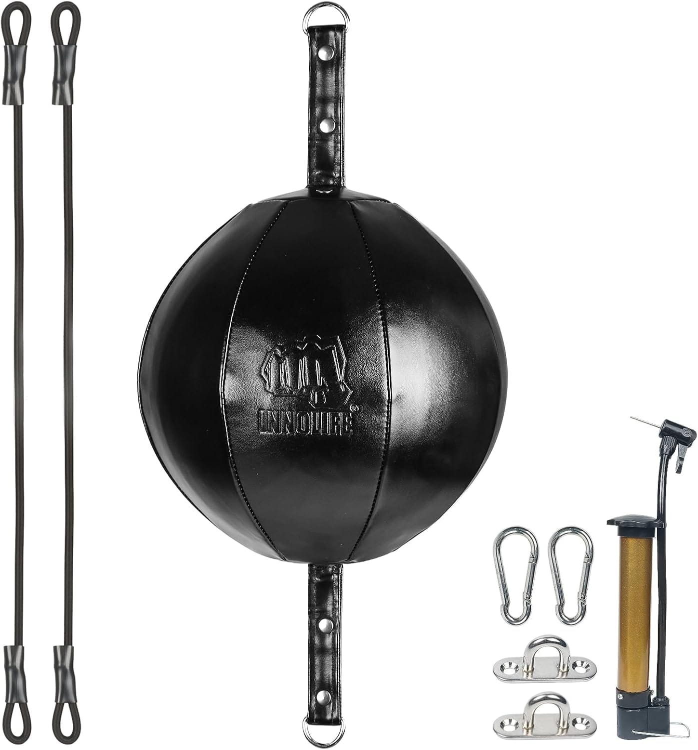 Eclipse sporting goods Black Double End Punching Ball Striking Punching Bag Kit