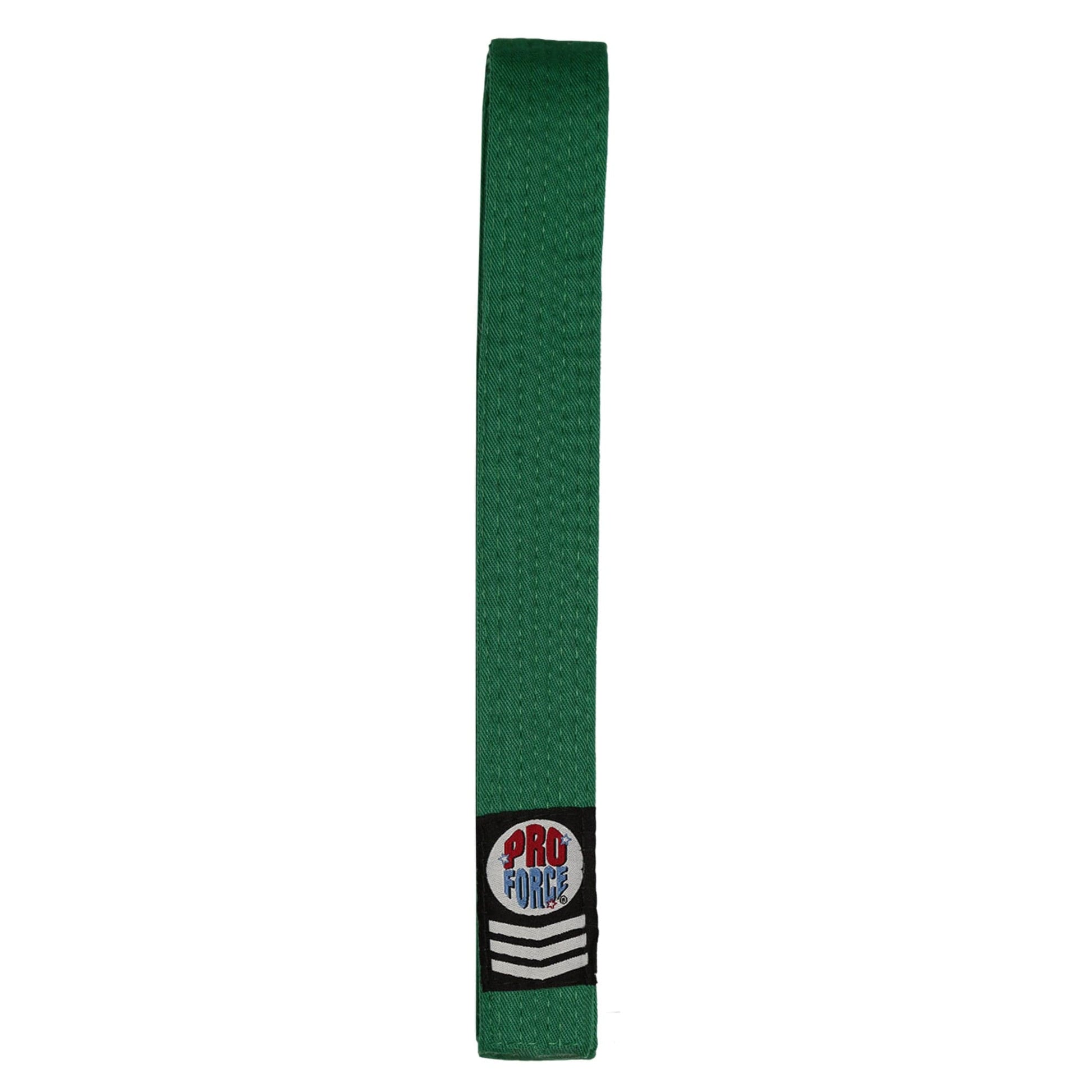 EclipseMartialArtsSupplies sporting goods Green / 0 child small ProForce II 1.5 inch Double Wrap Solid Karate Belts