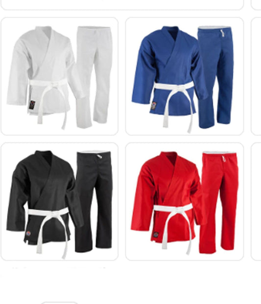 EclipseMartialArtsSupplies sporting goods ProForce 6 oz Karate Uniform Elastic Drawstring Pants poly cotton blend