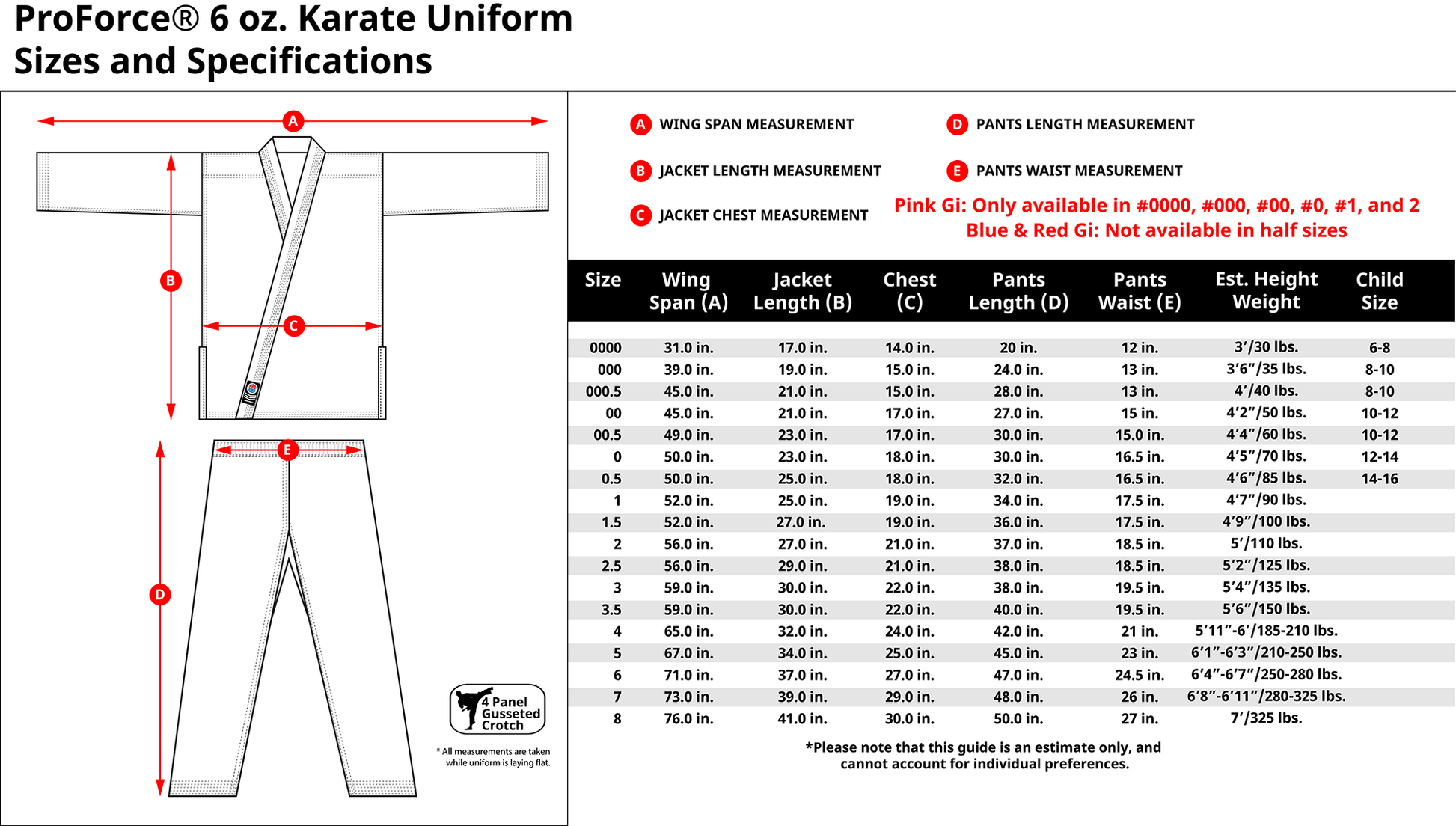 EclipseMartialArtsSupplies sporting goods ProForce 6 oz Karate Uniform Elastic Drawstring Pants poly cotton blend Pink