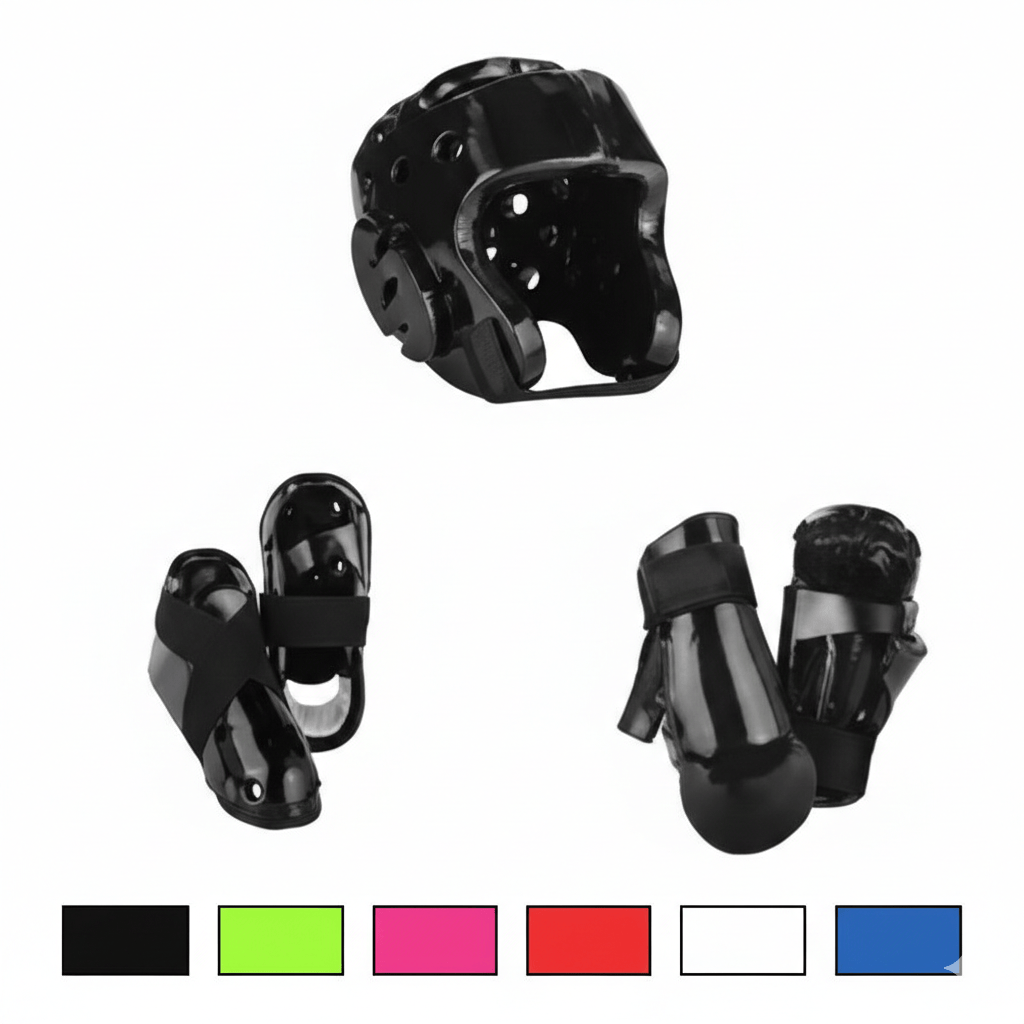 EclipseMartialArtSupplies sporting goods 6 piece karate Taekwondo sparring gear combo set
