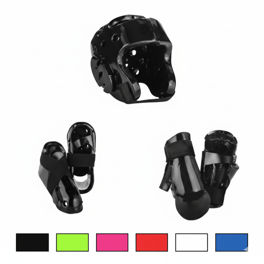 EclipseMartialArtSupplies sporting goods 6 piece karate Taekwondo sparring gear combo set