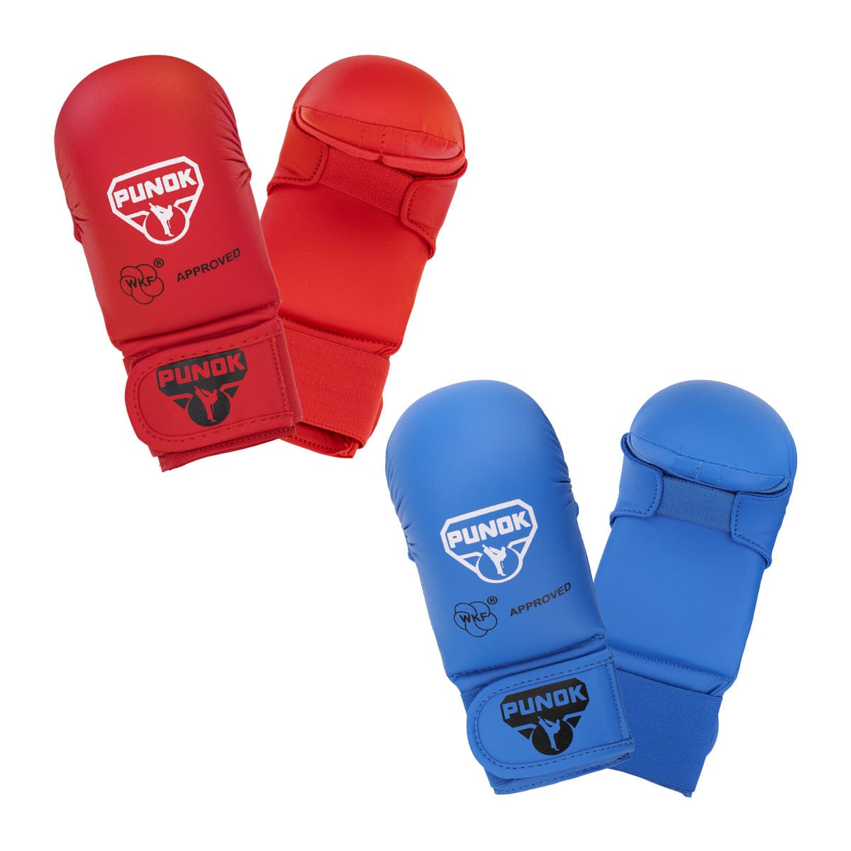 EclipseMartialArtSupplies sporting goods Blue and Red Set / small PUNOK WKF APPROVED KARATE PUNCHES red and blue set