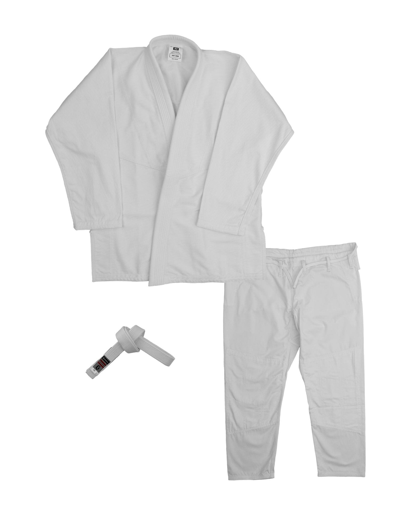 EclipseMartialArtSupplies sporting goods white / A0 Gameness Men's Academy Gi BJJ Brazilian Jiu jitsu
