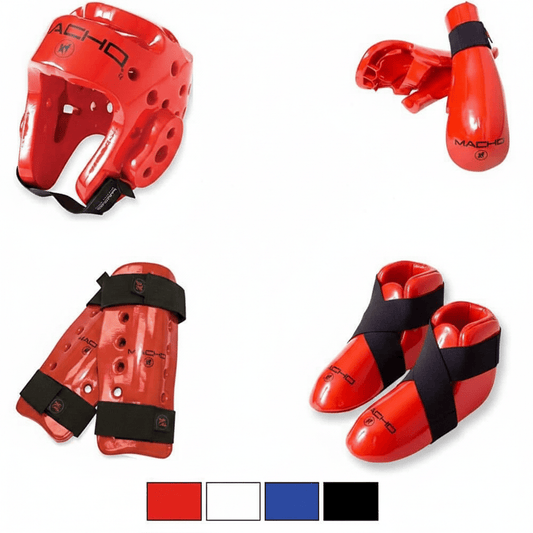Macho sporting goods Macho Dyna 7 Piece Combo Sparring Gear shin Guards