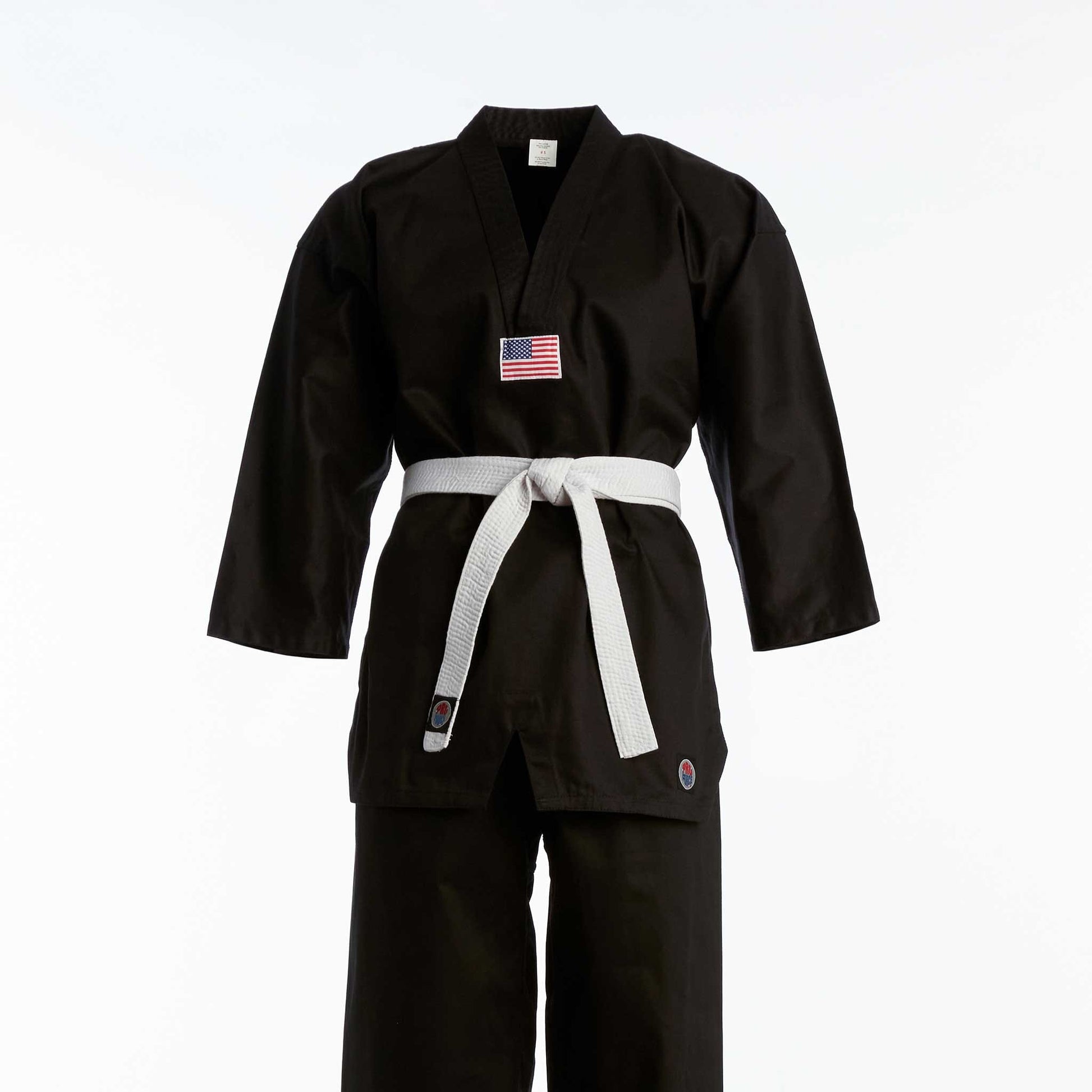 ProForce sporting goods 0 child small ProForce Gladiator 7.5 oz TKD Uniform Solid Black