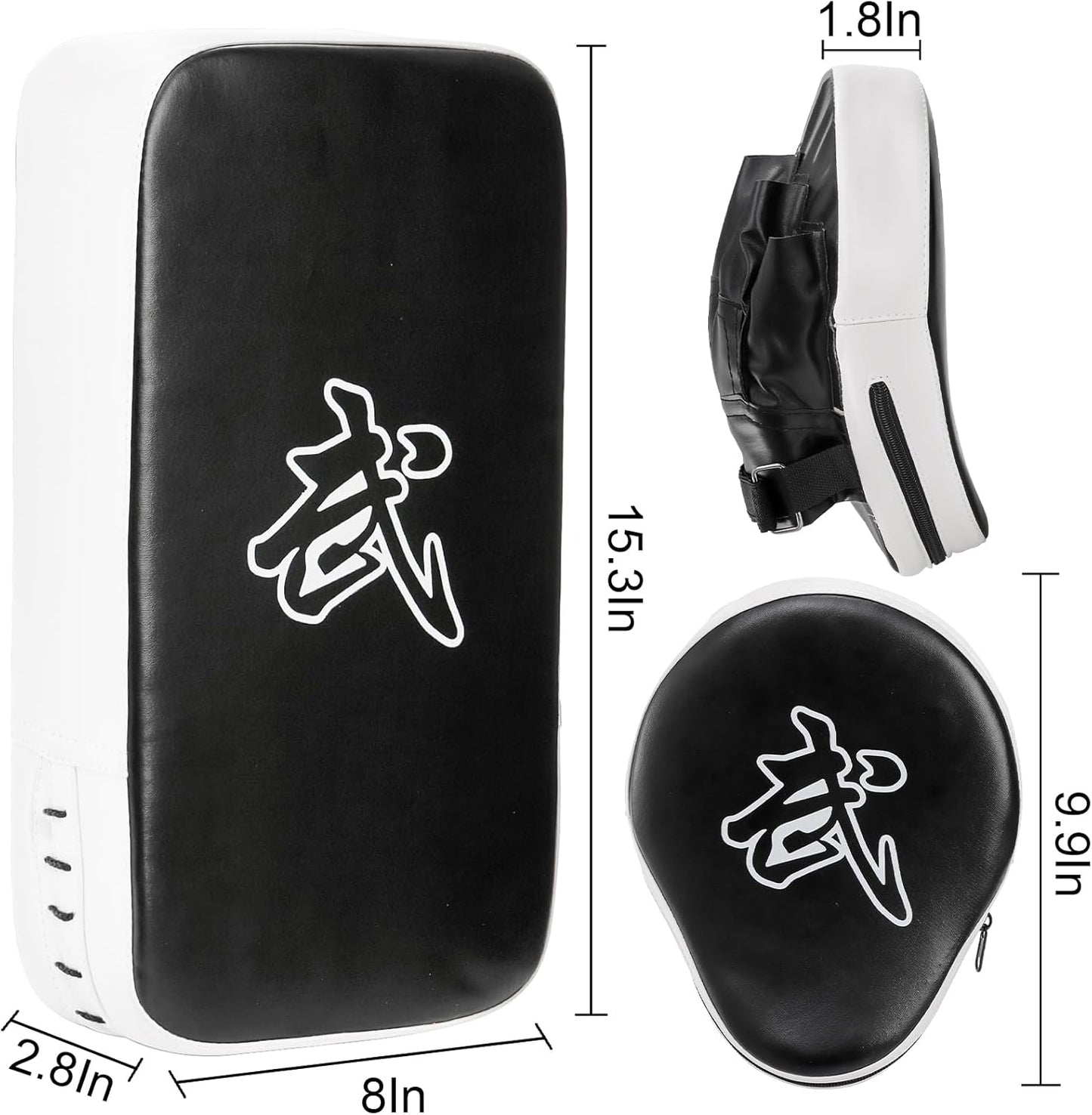 ProForce sporting goods 2-in-1 Punching Mitts Kick Pack Set Mitts and Thai Shield