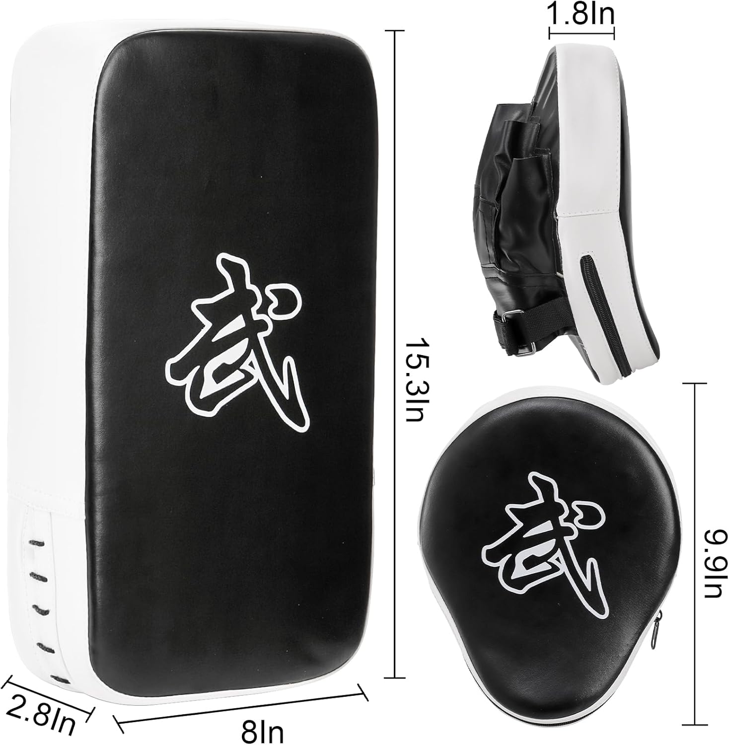 ProForce sporting goods 2-in-1 Punching Mitts Kick Pack Set Mitts and Thai Shield