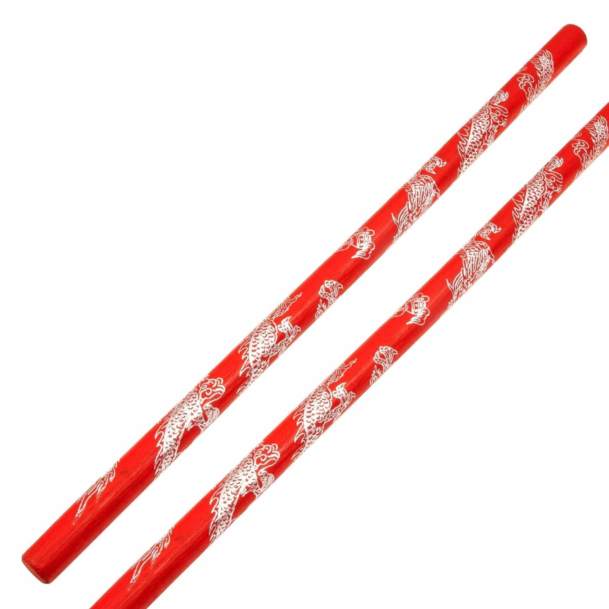 ProForce sporting goods 20 inch Red Escrima Sticks with Dragon Kali Pair