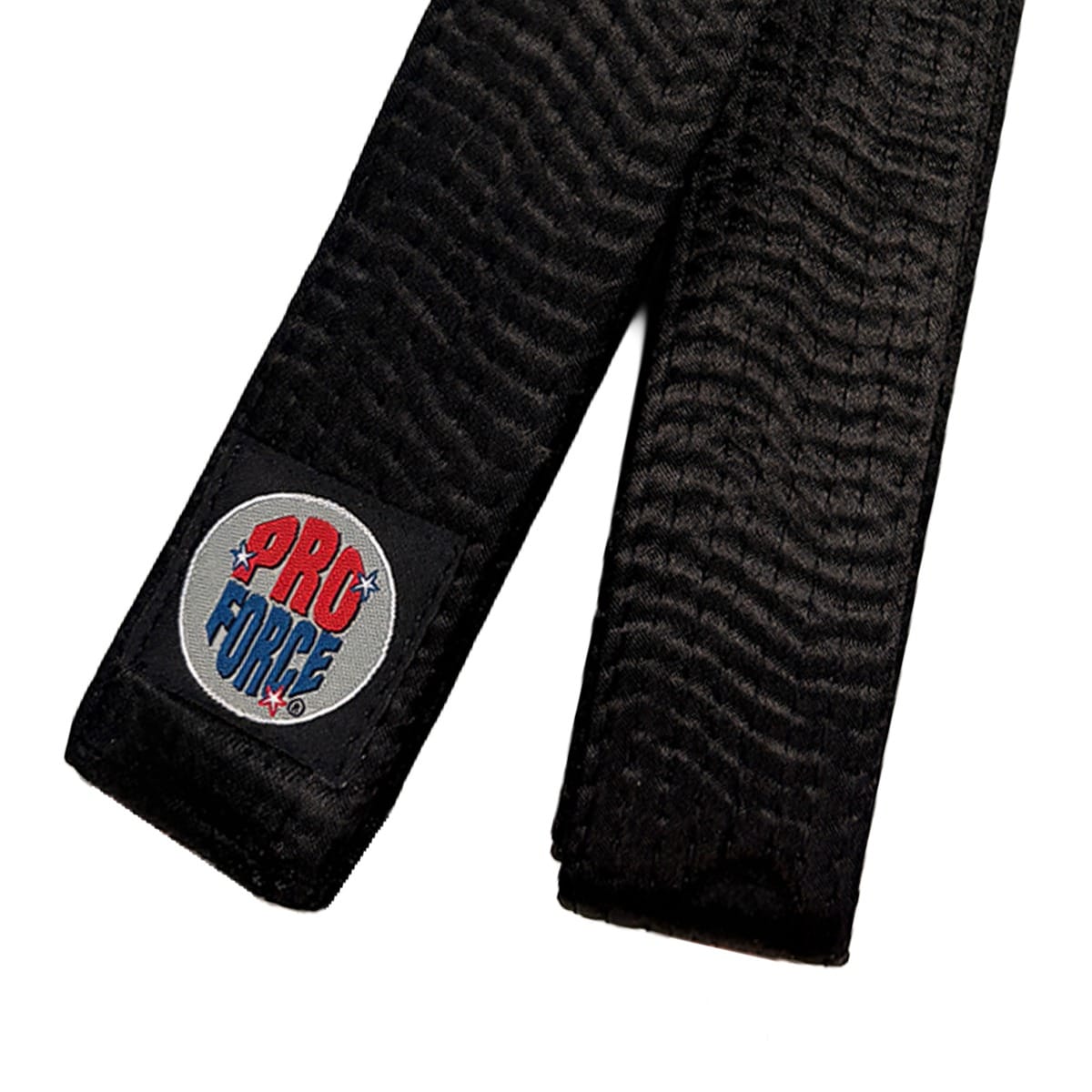 ProForce sporting goods 3 adult small ProForce Ultra 1.75 inch Satin Black Karate Belt Double Wrap