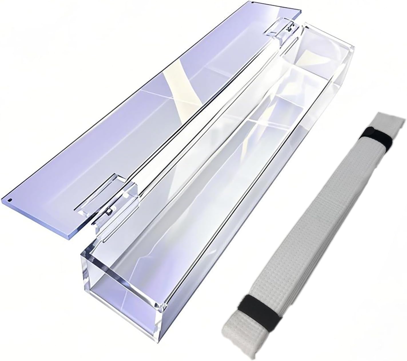 ProForce sporting goods Acrylic Martial Arts Belt Display Case with Hinge Top