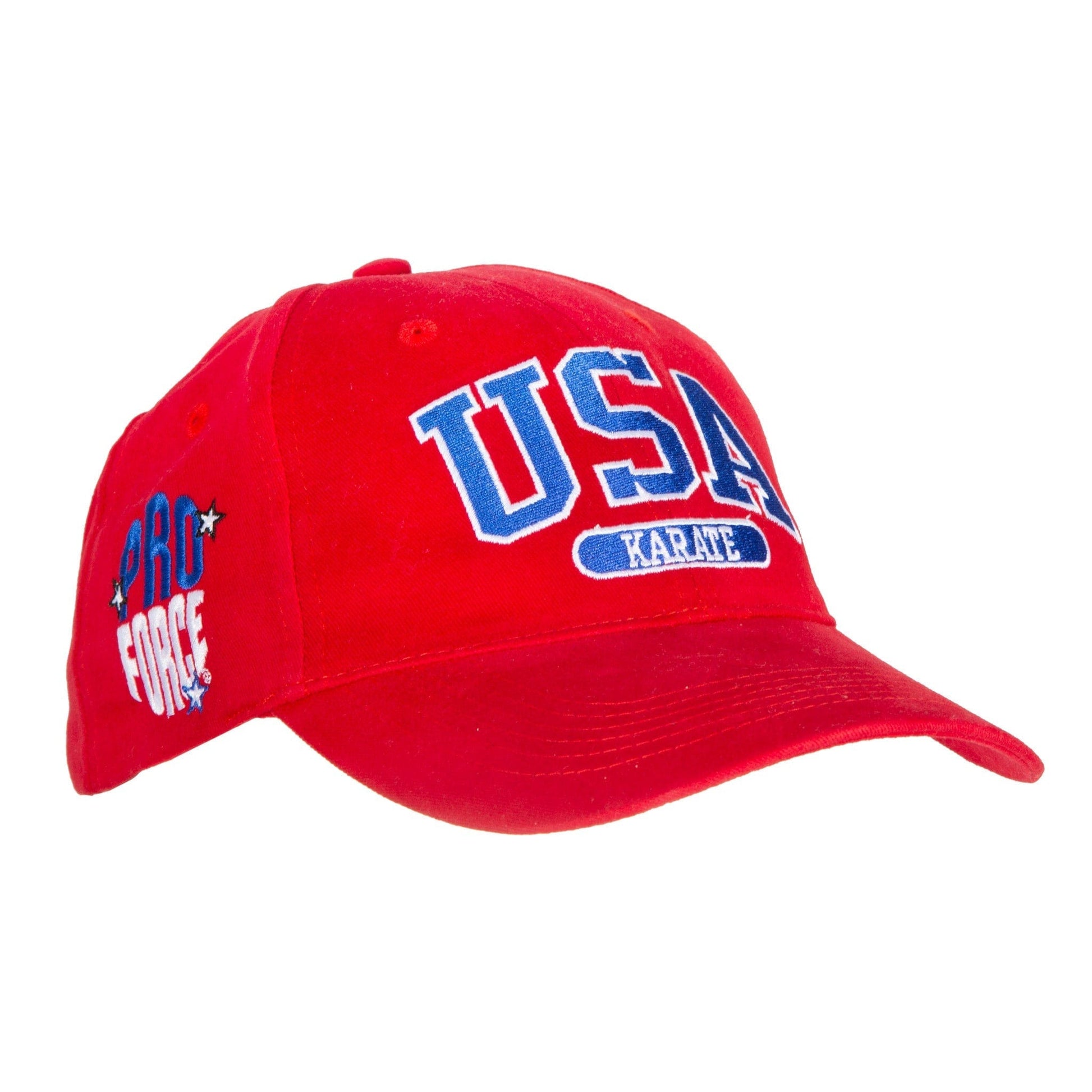 ProForce sporting goods adjustable / red ProForce USA Baseball Karate Martial Art Hats