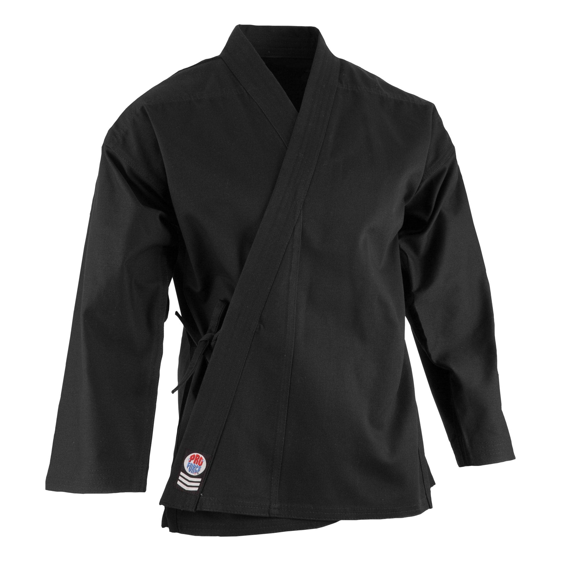 ProForce sporting goods Black / 2-5'2"/125lbs ProForce Gladiator 12 oz. Heavyweight Top - Brushed Cotton