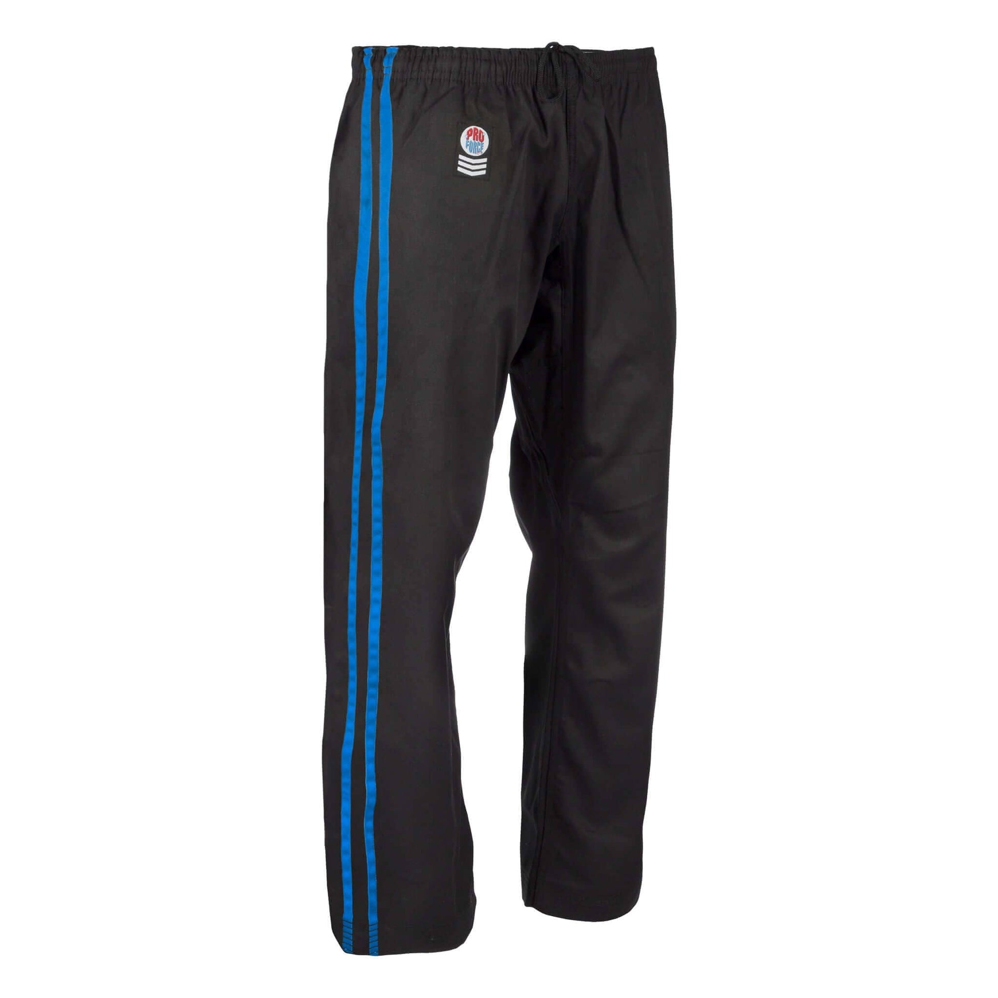 ProForce sporting goods black/blue / 000 ProForce Gladiator Demo Karate Pants II with stripes